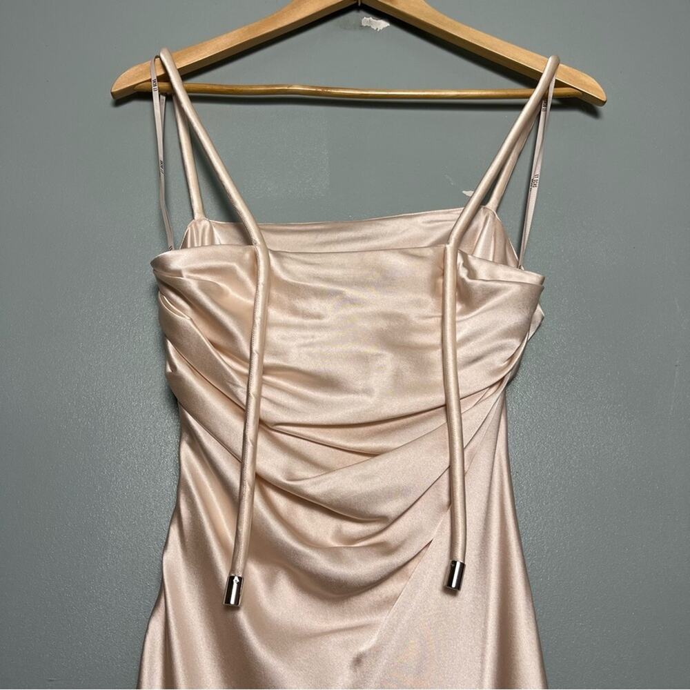 Et Ochs Gisella Silk Draped Mini Dress Sugar Cookie Pink Women’s Size 0 NWT - Picture 6 of 14